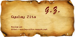 Gyulay Zita névjegykártya